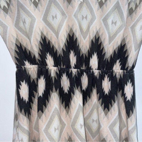 Charlotte Russe Zigzag Pattern Midi Dress - Black and Cream - Picture 5 of 5